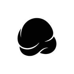 Fototapeta premium Fat buildup vector icon. Adipose tissue and lipid droplet symbol. Minimalist flat design illustration isolated on transparent background