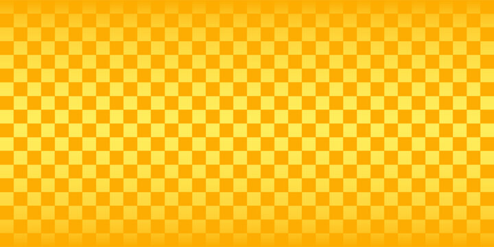 Yellow orange bitmap pixel texture. Dotted dither gradient pattern background. 8 bit halftone faded pop art gradation wallpaper. Vanishing raster video arcade game backdrop for banner, poster. Vector
