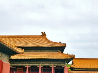 Obraz premium Forbidden City (Imperial Palace), Beijing, China, the largest imperial palace of the Chinese feudal dynasty, is located in the center of Beijing, China. 