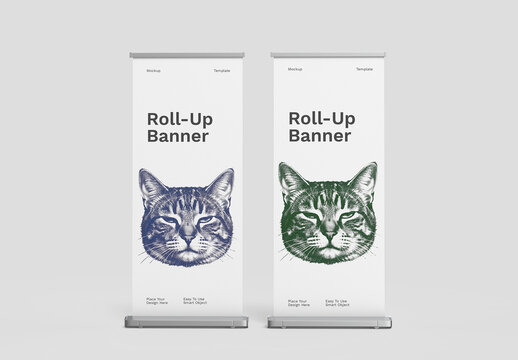 Rollup Banner Mockup PSD