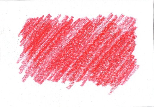 A hand drawn colour pencil scribble isolated on a white background.