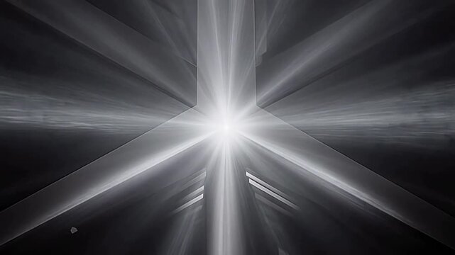 Abstract geometric light pattern