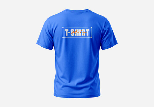 T-Shirt Back Mockup Template