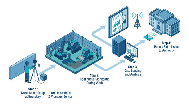 Industrial process monitoring and data analysis system illustration.