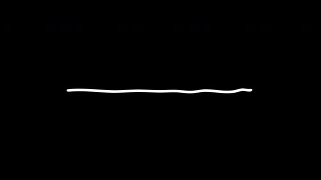 handwriting line thin tall, pen style animation, straight line animation line on transparent background, 4k video