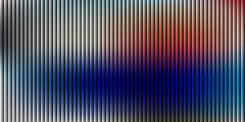 Abstract vertical striped background showcasing a striking color blend, transitioning from cool blues and vibrant reds to muted whites and warm earthy tones, offering unique aesthetics. © MDISMAIL