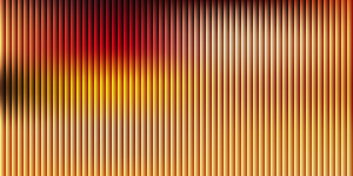 Abstract vibrant background of vertical stripes displaying a warm, fiery gradient, shifting from rich reds and oranges to bright yellows and golden tones, symbolizing energy.