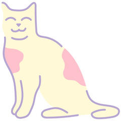 Cute Cartoon Cat Illustration © kurawa