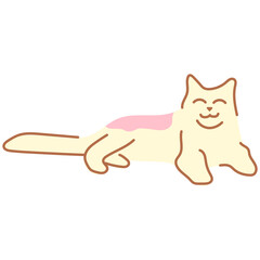 Cute Cartoon Cat Illustration © kurawa