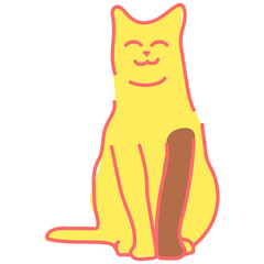 Cute Cartoon Cat Illustration © kurawa