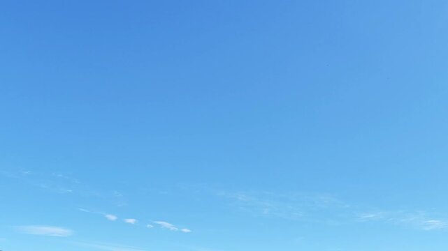 Beautiful landscape of the sky with cirrus clouds in the morning