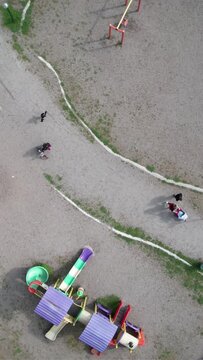Aerial Children Playground 