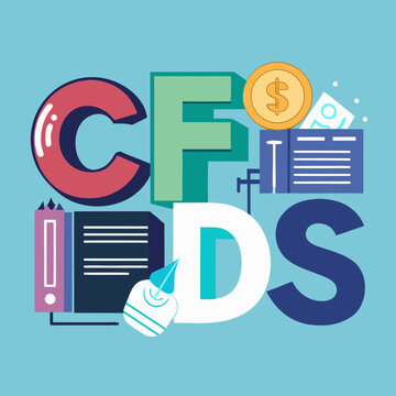 CFDS Finance Trading Concept with Icons
