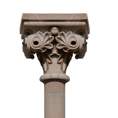 elements of architectural decorations of buildings, ancient arches and columns, pommel and patterns, on the streets in Barcelona, public places. © Kozlik_mozlik