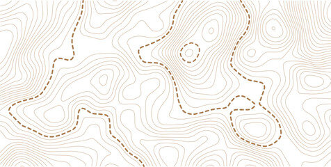 Topographic line contour map background, geographic grid map. Seamless pattern isolated on gray and white background image. © MdNayebAli