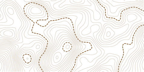 Topographic line contour map background, geographic grid map. Seamless pattern isolated on gray and white background image. © MdNayebAli