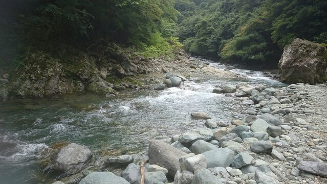 river in the mountains