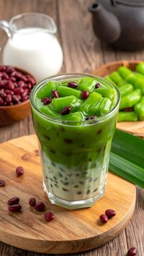 Chendol Dessert Closeup.