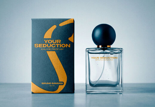 Perfume Package Mockup For Product And Branding Design