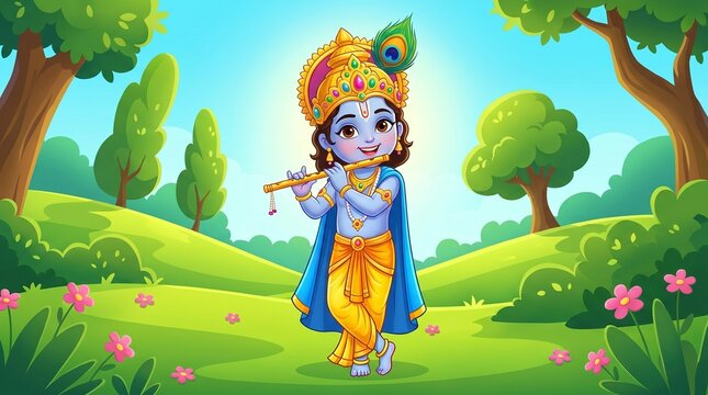 Cute Nandlal Lord Krishan