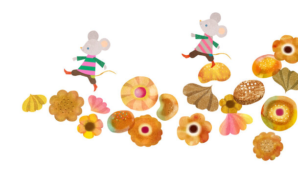 ねずみとお菓子