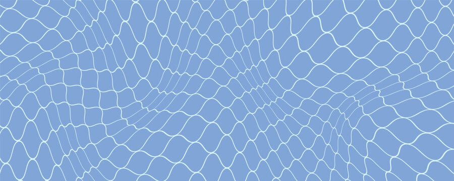 Grunge texture for fishing nets. Seamless pattern for sportswear or soccer goals, volleyball nets, basketball hoops. Modern grunge fishing nets.