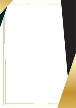 professional success certificate background design with charcoal black gold rectangular element