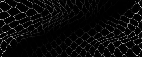 Fishing or soccer net. Repeated hexagon pattern. Black wired mesh texture isolated on white background.ilustrasion modern. © Aldi mustofa