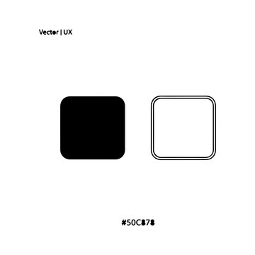 Minimalist App Icon Templates With Rounded Corners