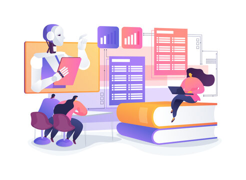 Dynamic Difficulty Quiz Flow abstract concept vector illustration.