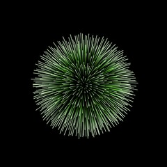 Fototapeta premium Radiant gold fireworks abstract celebration background with luxury glowing sparkles and elegant festive particle texture on black backdrop