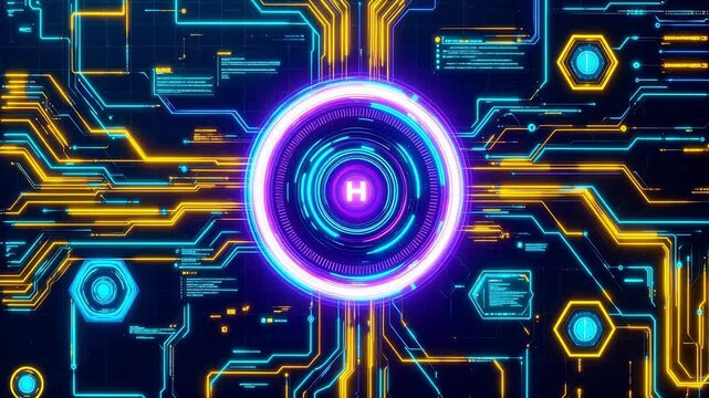 Futuristic circuit board design