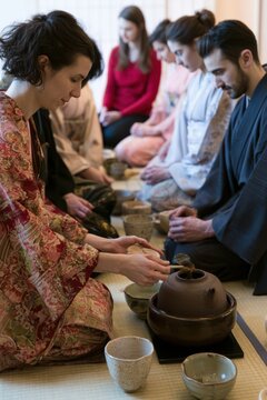 Traditional Matcha Ceremony With Japanese Participants