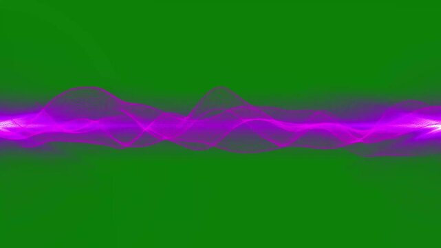 4K digital line animation showing neon waves, frequency modulation, Abstract luminous particle dots and connected digital networks, creating a futuristic technological background with smooth motion