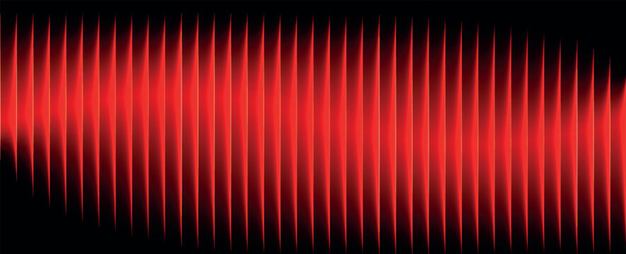 Abstract red light vertical lines sound wave background