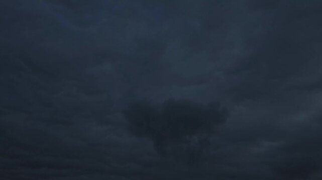 Dark and gloomy sky changes to warm and more brilliant sky