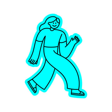 Vector hand-drawn doodle illustration, funny friendly mascot and character for branding, prints, packaging, stickers,