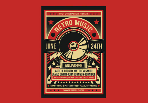 Retro Music Flyer