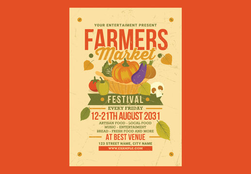 Farmer Market Festival Flyer