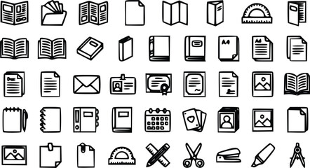 Detailed black and white vector illustration collection featuring various traditional Japanese summer festival cultural icons and decorative seasonal objects © Arun