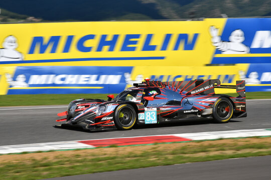 Scarperia, Italy - September 29th 2024: Oreca 07 Gibson of team AF CORSE drive by PERRODO-VAXIVIERE-ROVERA in action during 4h of Mugello.