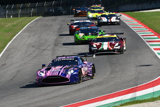 Scarperia, Italy - September 29th 2024: Race Start of ELMS 4h of Mugello.