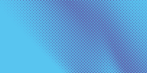 Futuristic Purple and blue pop art retro background with halftone dotted design in comic style.eps10 © PRIAM