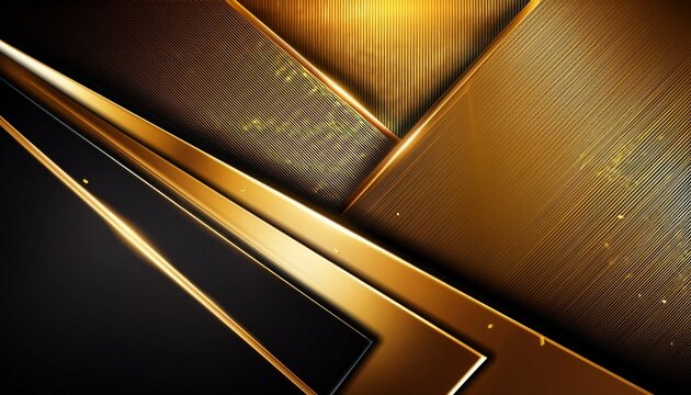 Luxury Golden And Black Background For Award Ceremony Or Elegant Party Invitation