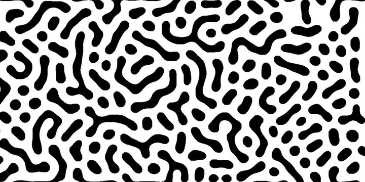 Seamless turing pattern background. Fabric clothing decoration texture textile floral line background.