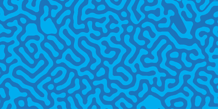 Seamless turing pattern background. Fabric clothing decoration texture textile floral line background.