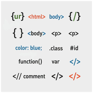 Colorful coding script syntax elements.