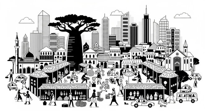 vector illustration of city