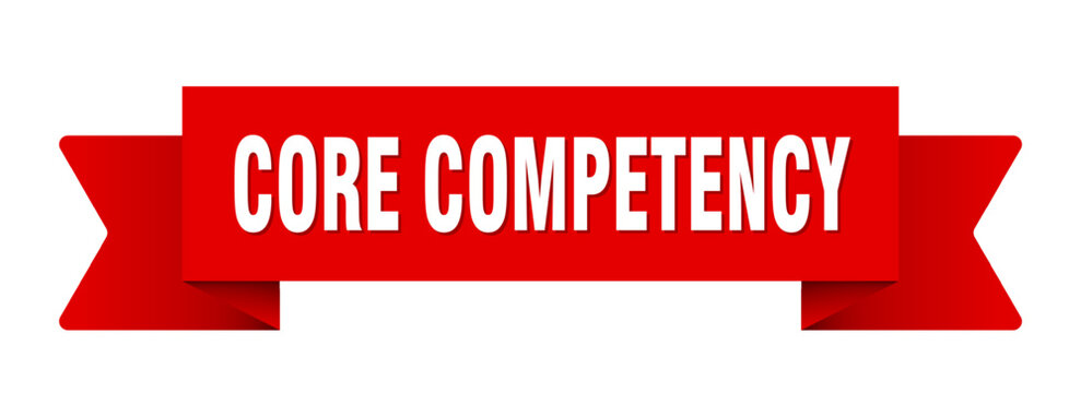 core competency ribbon isolated on transparent background. core competency ribbon