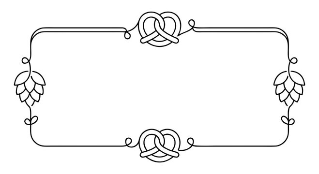 pretzel and hops border